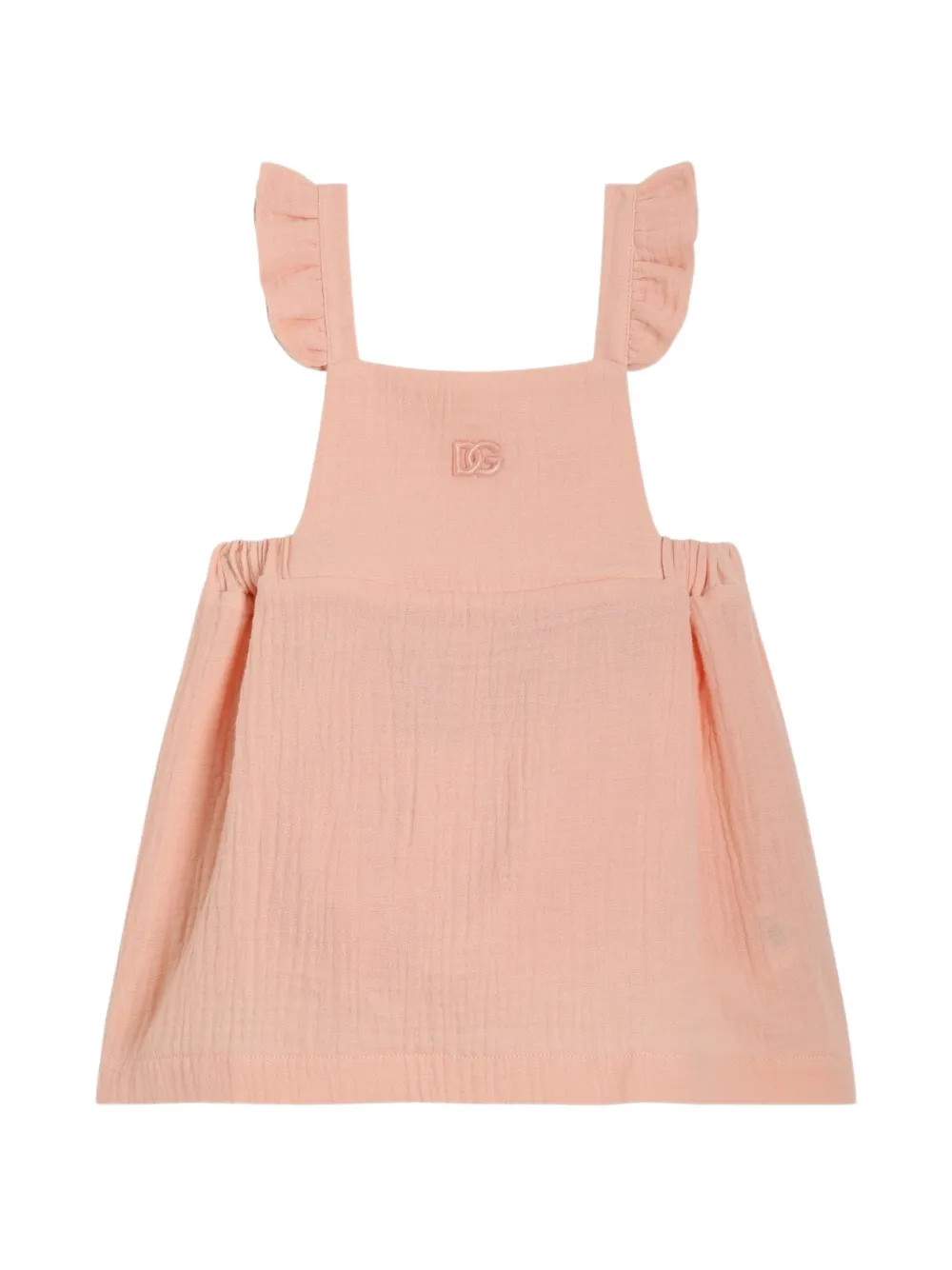 Dolce & Gabbana Kids cotton gauze dress - Pink