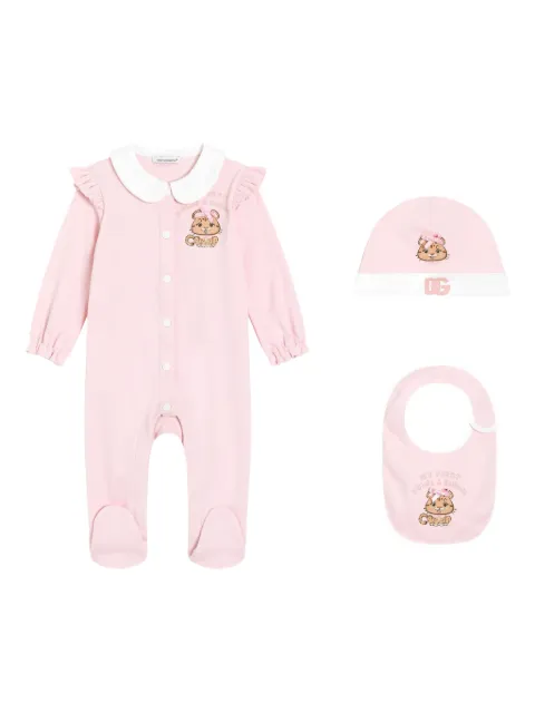 Dolce & Gabbana Kids ruffled babywear (set of three)