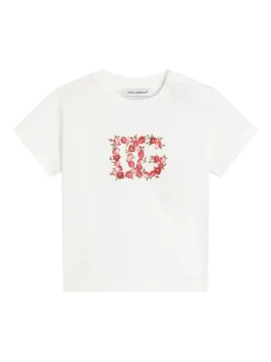 ドルチェ&amp;ガッバーナ DOLCE&amp;GABBANA シャツ ショートスリーブ 半袖 花柄 トップス ガールズ 11～12 ホワイト Dolce & Gabbana(ドルチェ&ガッバーナ) キッズ用トップス(ベビー