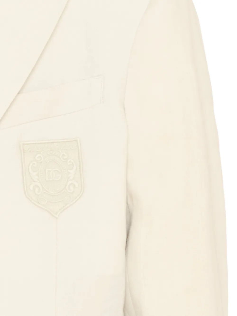  Dolce & Gabbana Kids Deconstructed Linen Jacket - Neutrals 