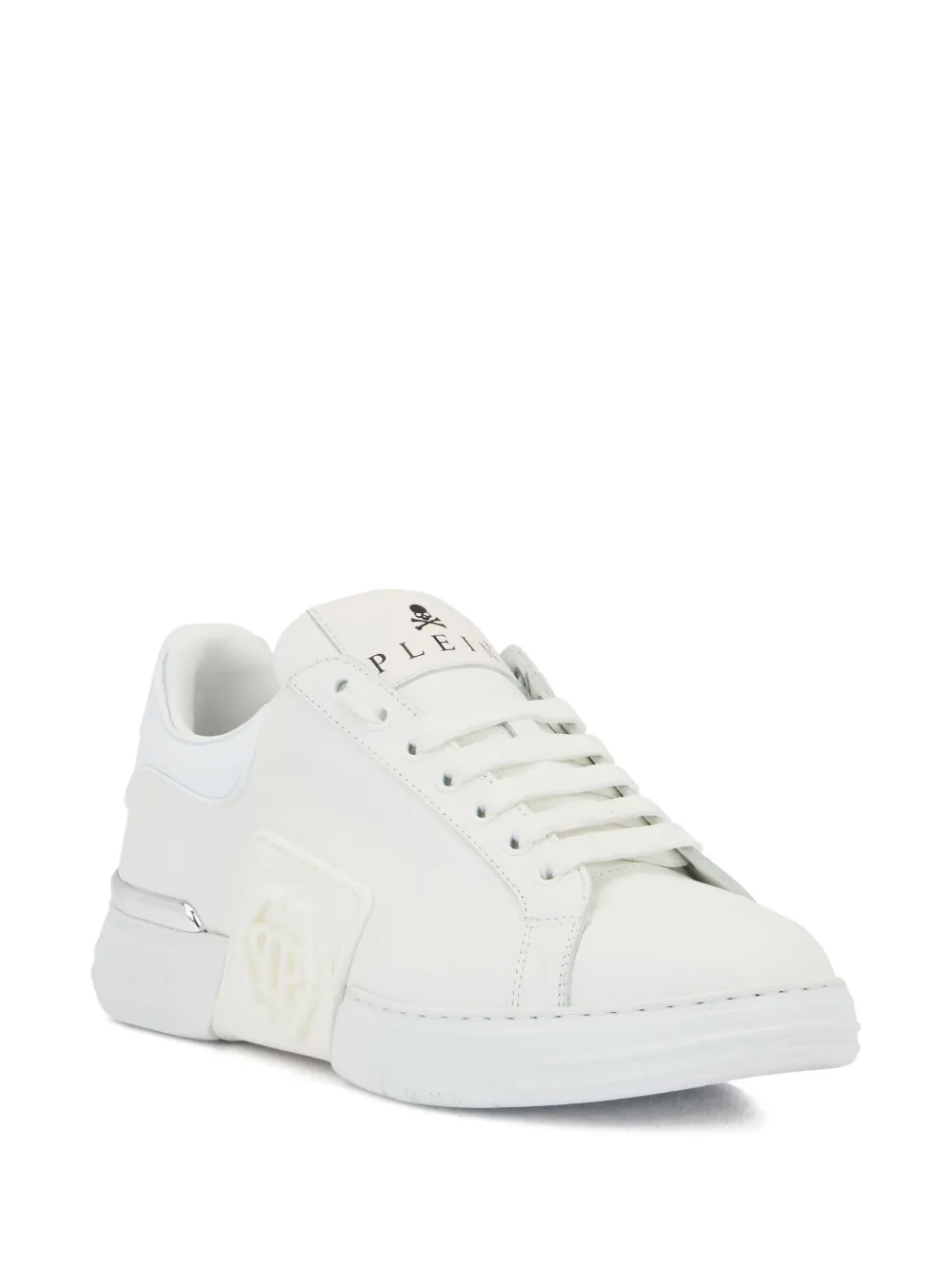 Philipp Plein Phantom Kick$ low-top sneakers met logoplakkaat Wit