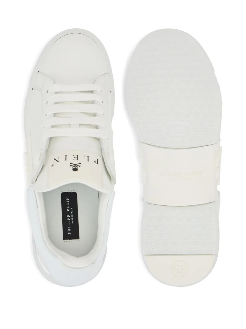 Philipp Plein Phantom Kick$ low-top sneakers met logoplakkaat Wit