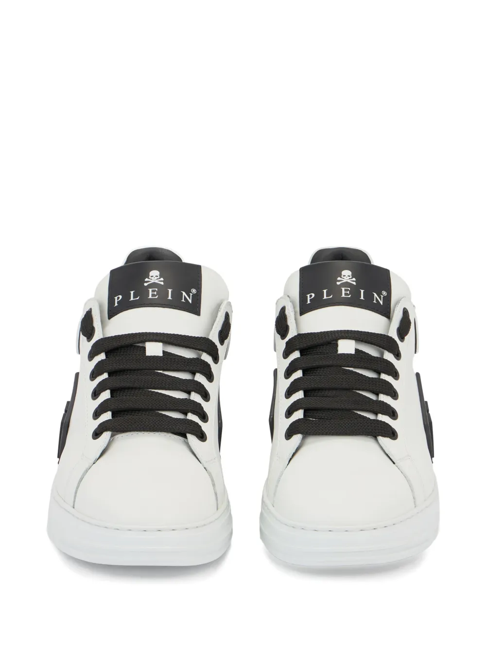 Philipp Plein Sneakers met logoplakkaat Wit