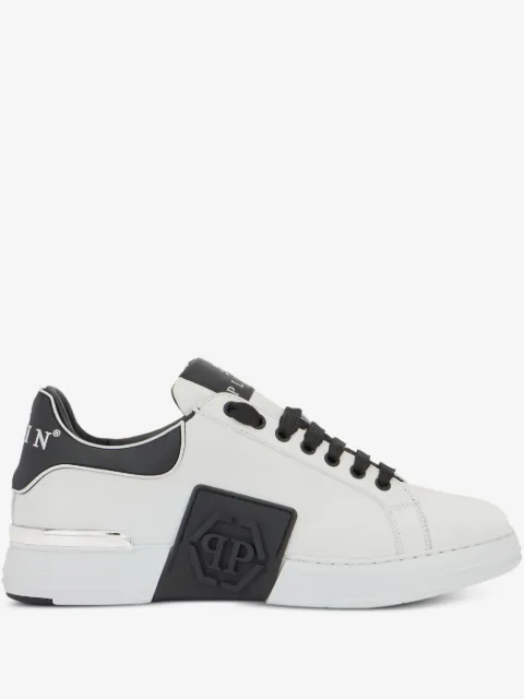 Philipp Plein logo plaque low-top trainers