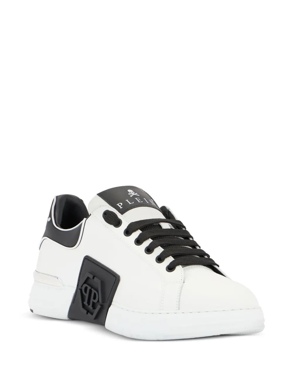Philipp Plein Sneakers met logoplakkaat Wit