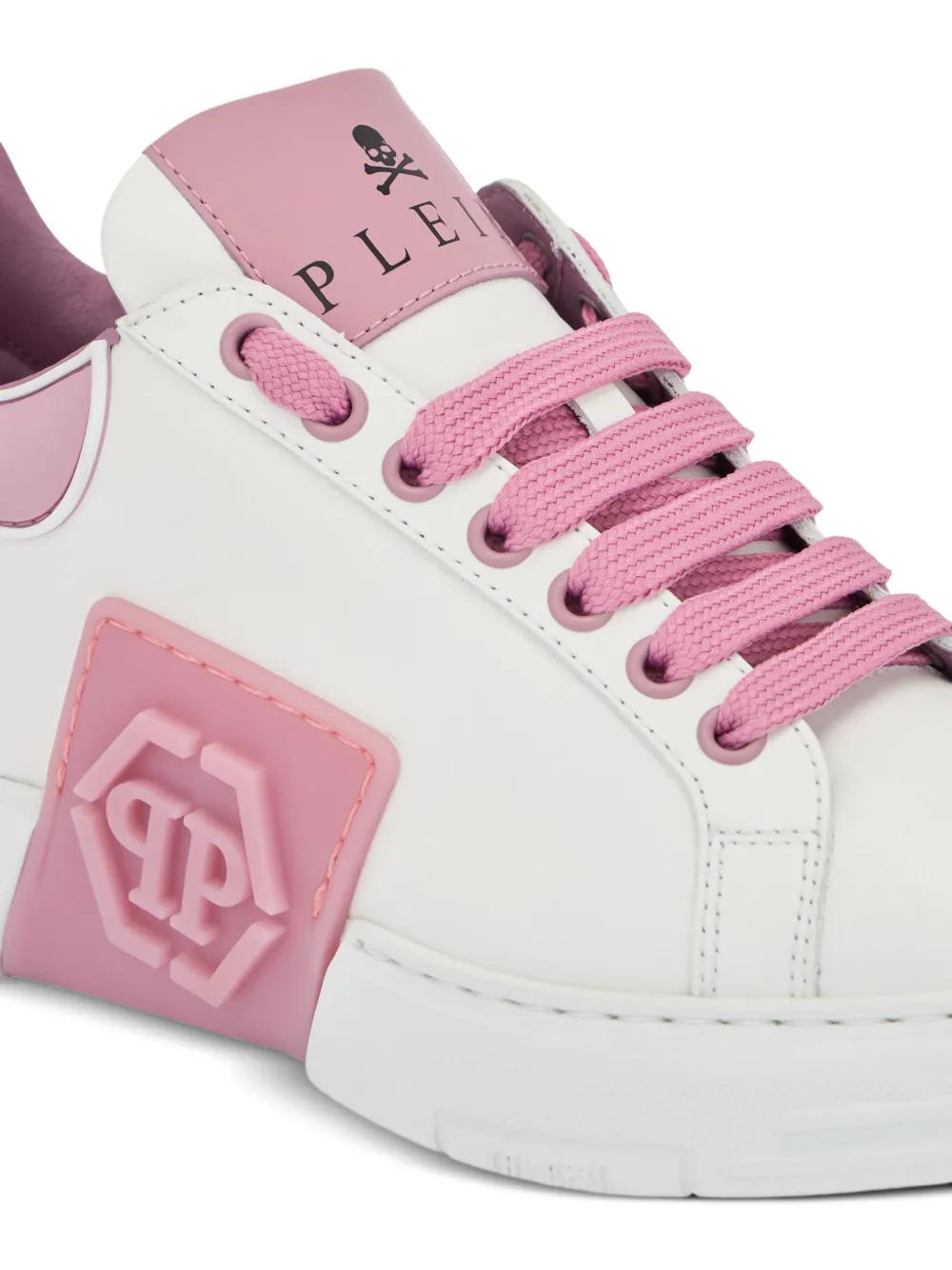 Philipp Plein Phantom Kick$ low-top sneakers met logoplakkaat Wit