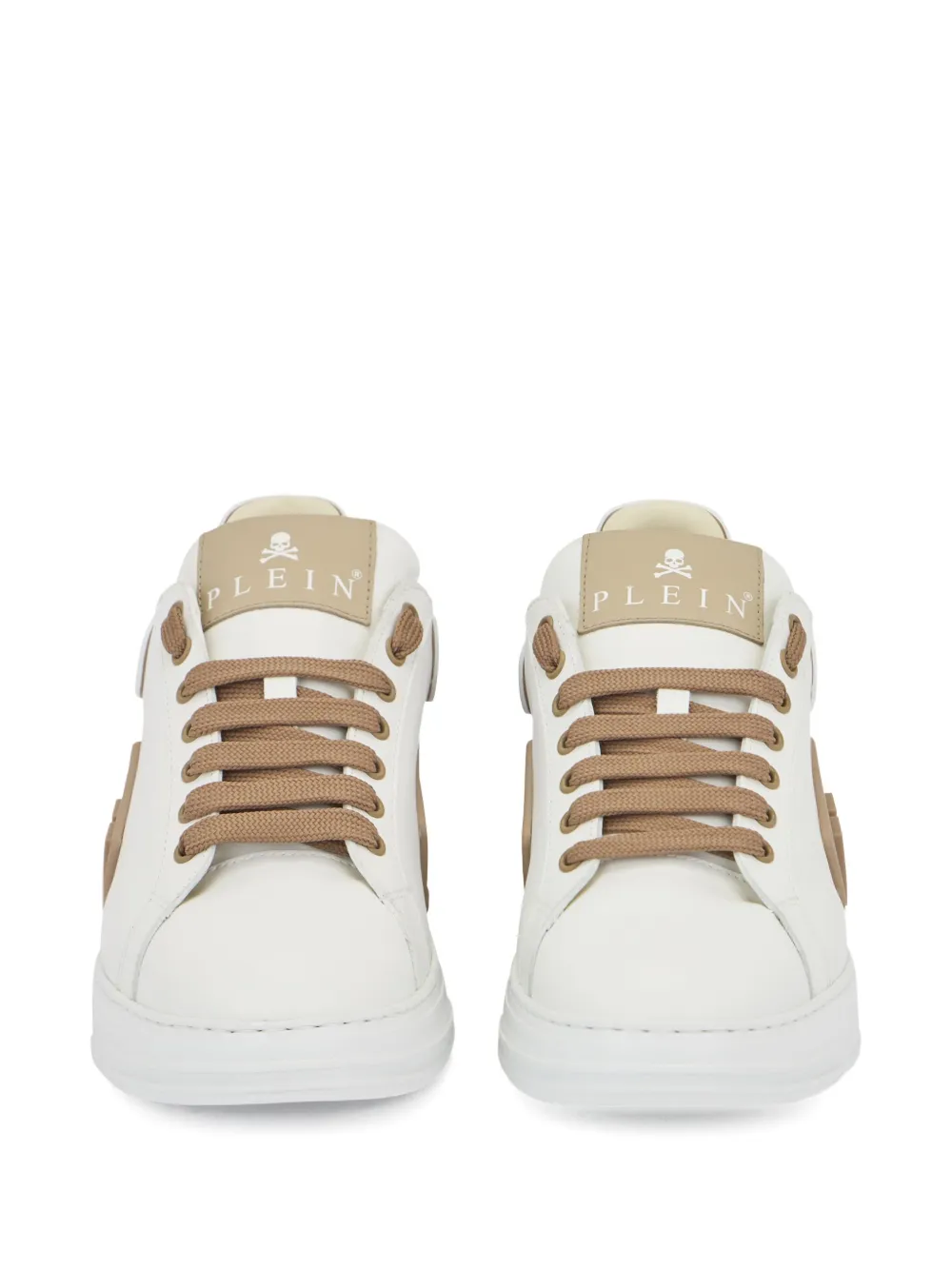 Philipp Plein Phantom Kick$ low-top sneakers met logoplakkaat Wit