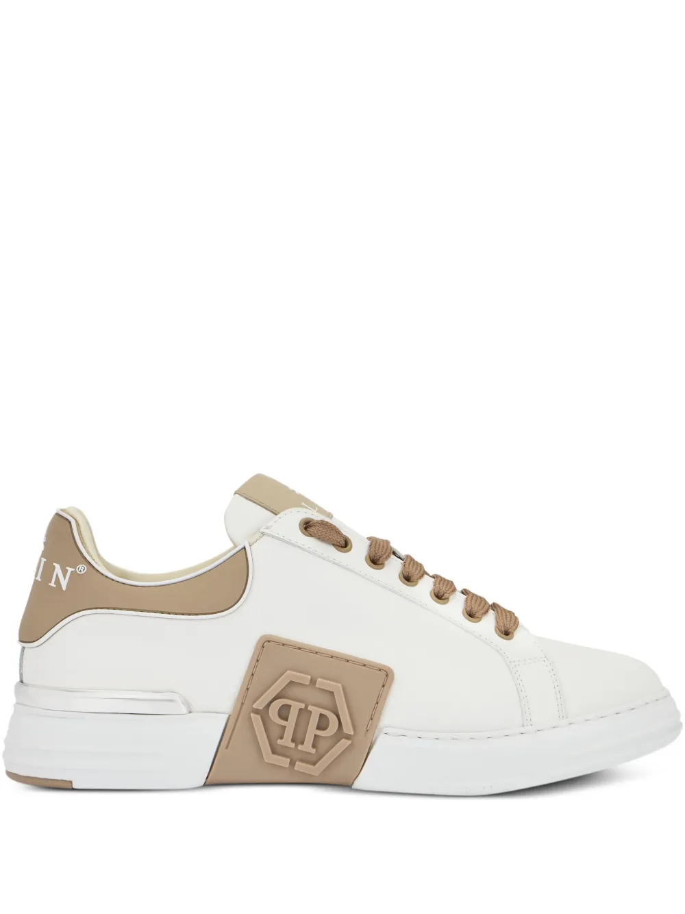 Philipp Plein Sneakers Phantom Kick$ con placca logo - Bianco