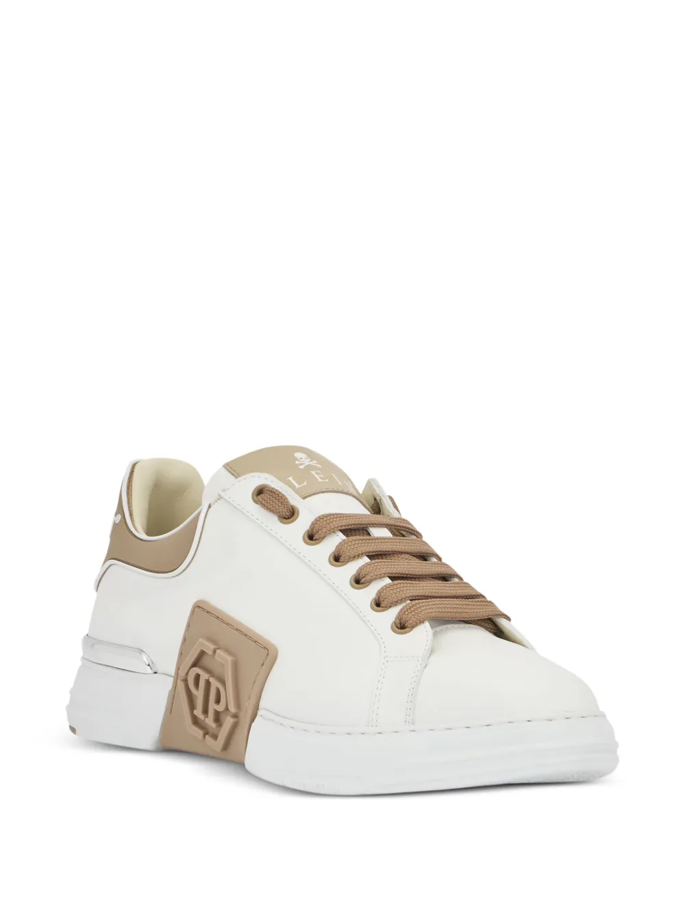 Philipp Plein Phantom Kick$ low-top sneakers met logoplakkaat Wit