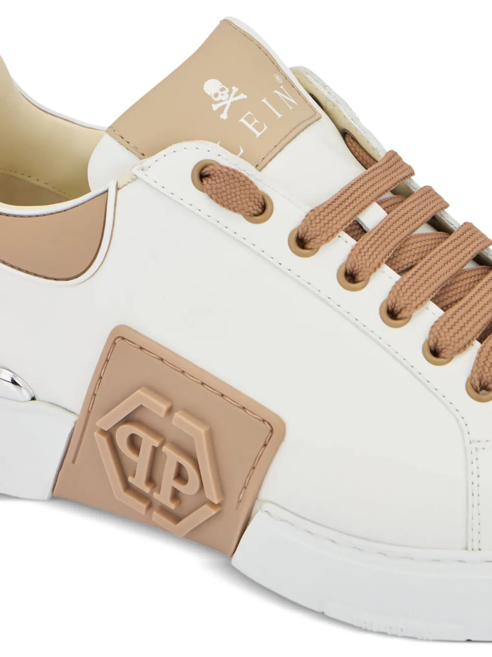 Philipp Plein Phantom Kick$ low-top sneakers met logoplakkaat Wit