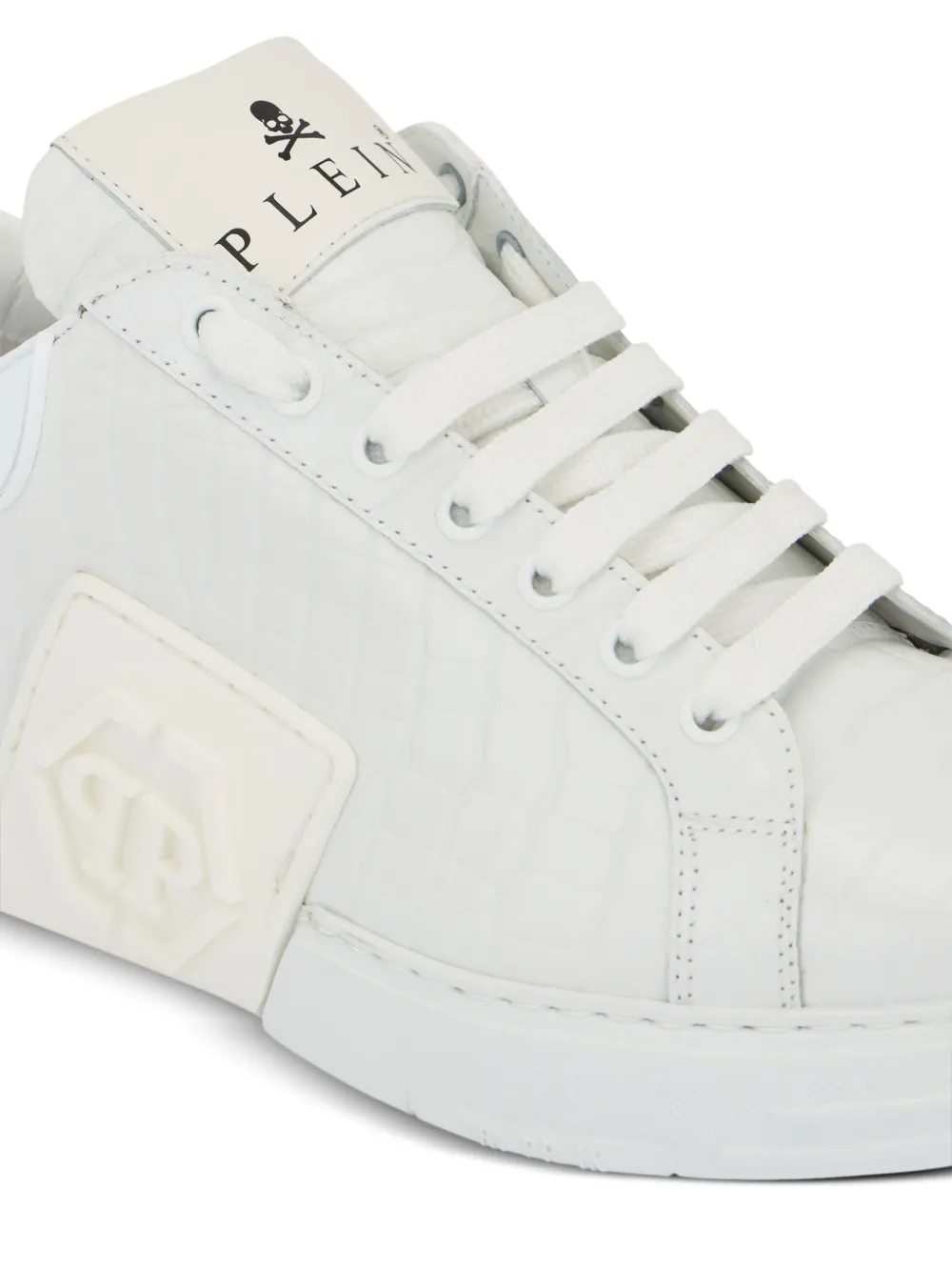 Philipp Plein Phantom Kick$ sneakers met logo-reliëf Wit