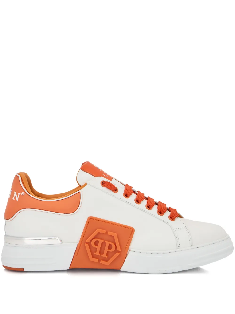 Philipp Plein Phantom Kick$ low-top sneakers met logoplakkaat Wit