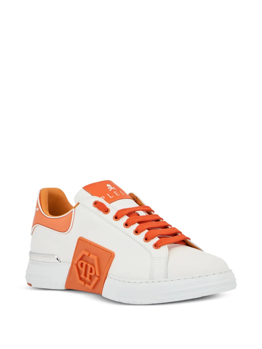 Philipp Plein Phantom Kick$ low-top sneakers met logoplakkaat Wit