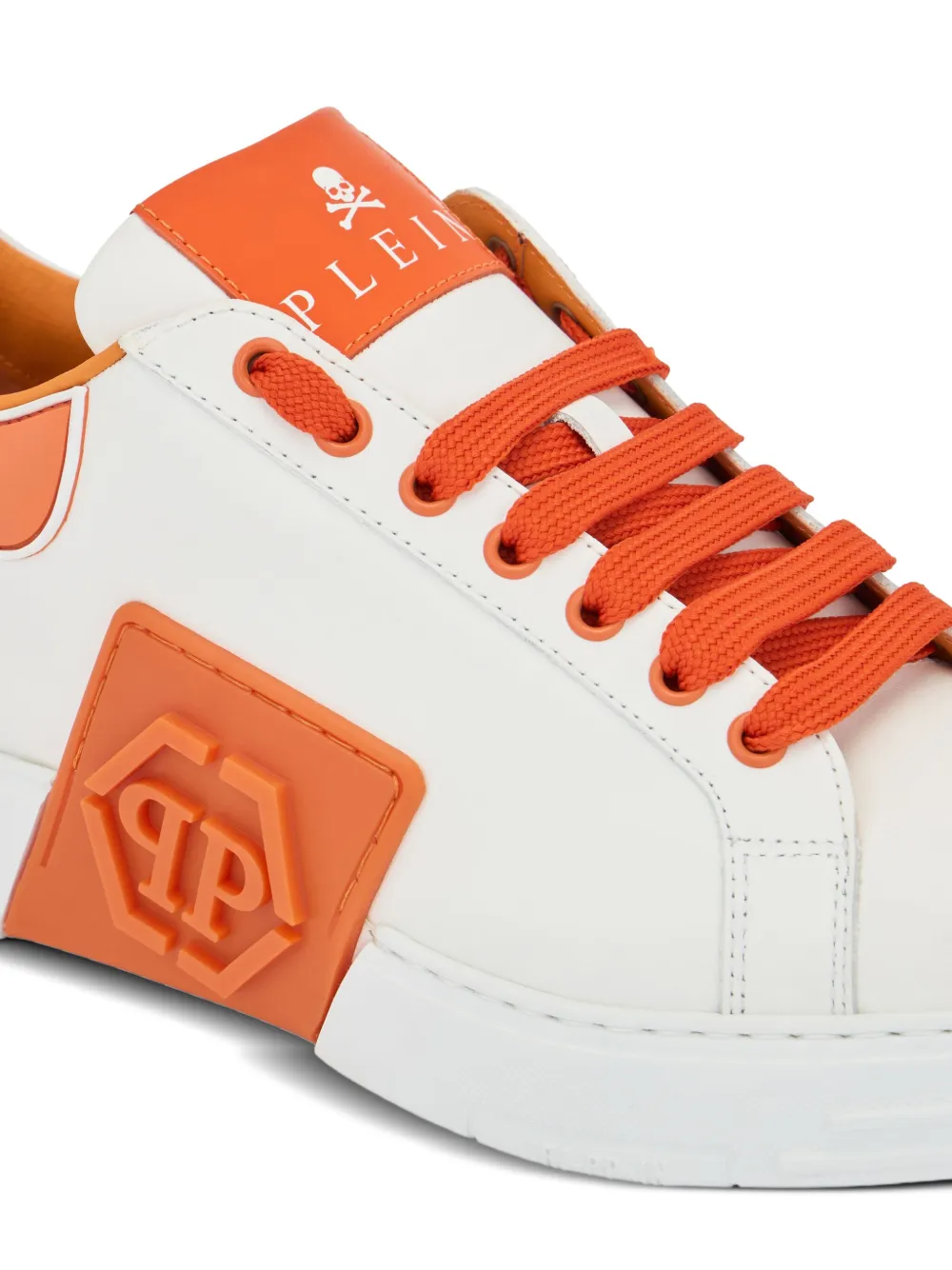 Philipp Plein Phantom Kick$ low-top sneakers met logoplakkaat Wit