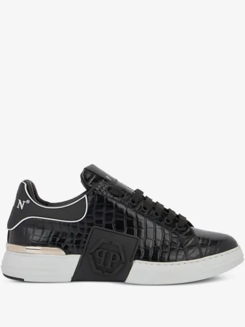 Philipp Plein Phantom Kick$ Cocco embossed low-top sneakers