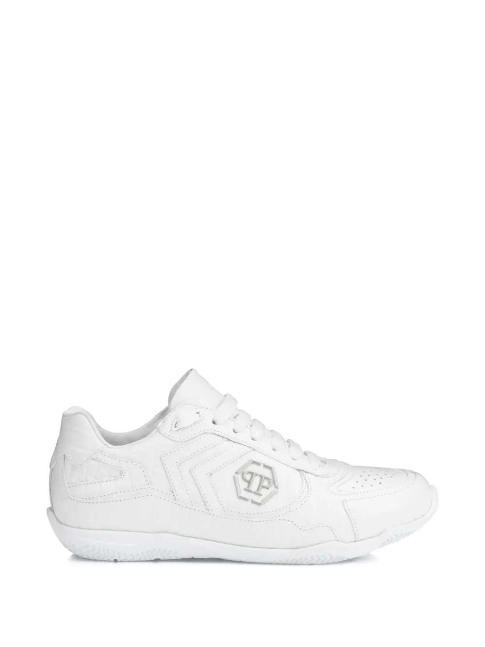 Philipp Plein Sneakers Cocco con logo - Bianco