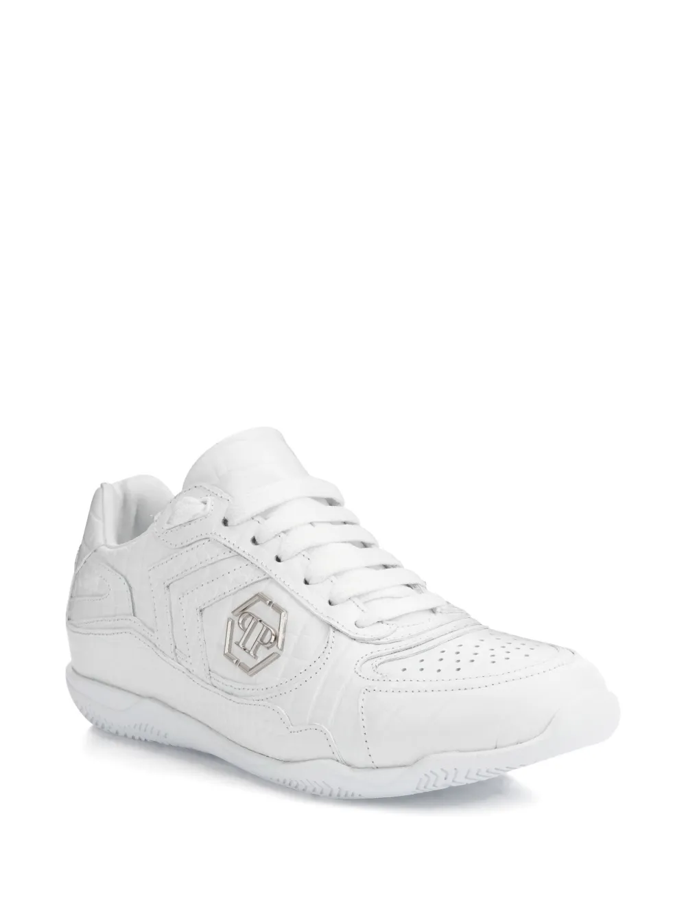 Philipp Plein Cocco low-top sneakers met logo Wit
