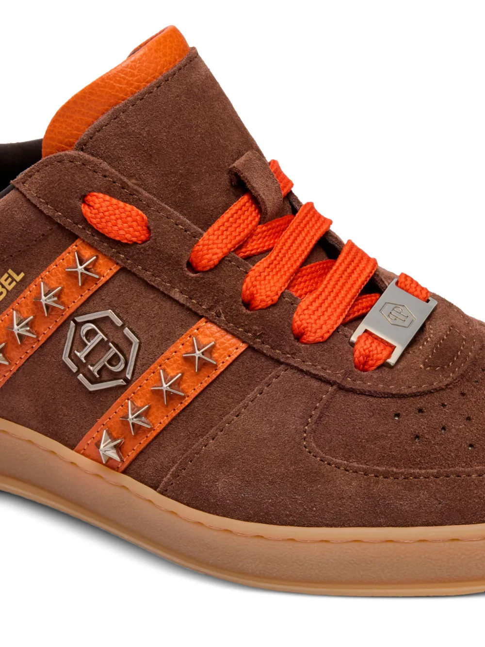 Philipp Plein Retro Rebel studded sneakers Bruin