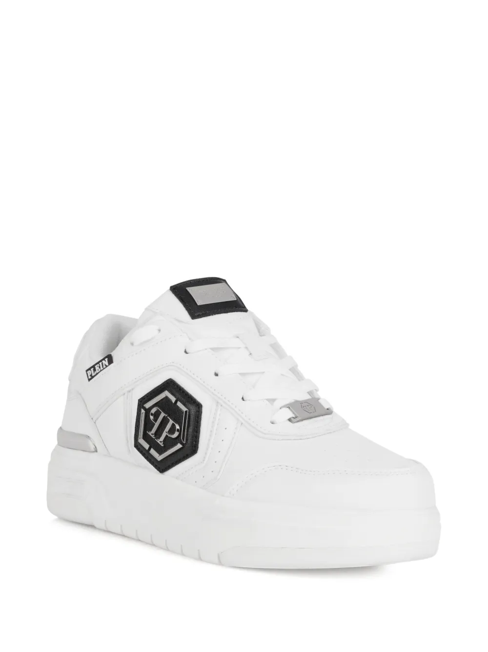 Philipp Plein SK8R logo low-top sneakers Wit
