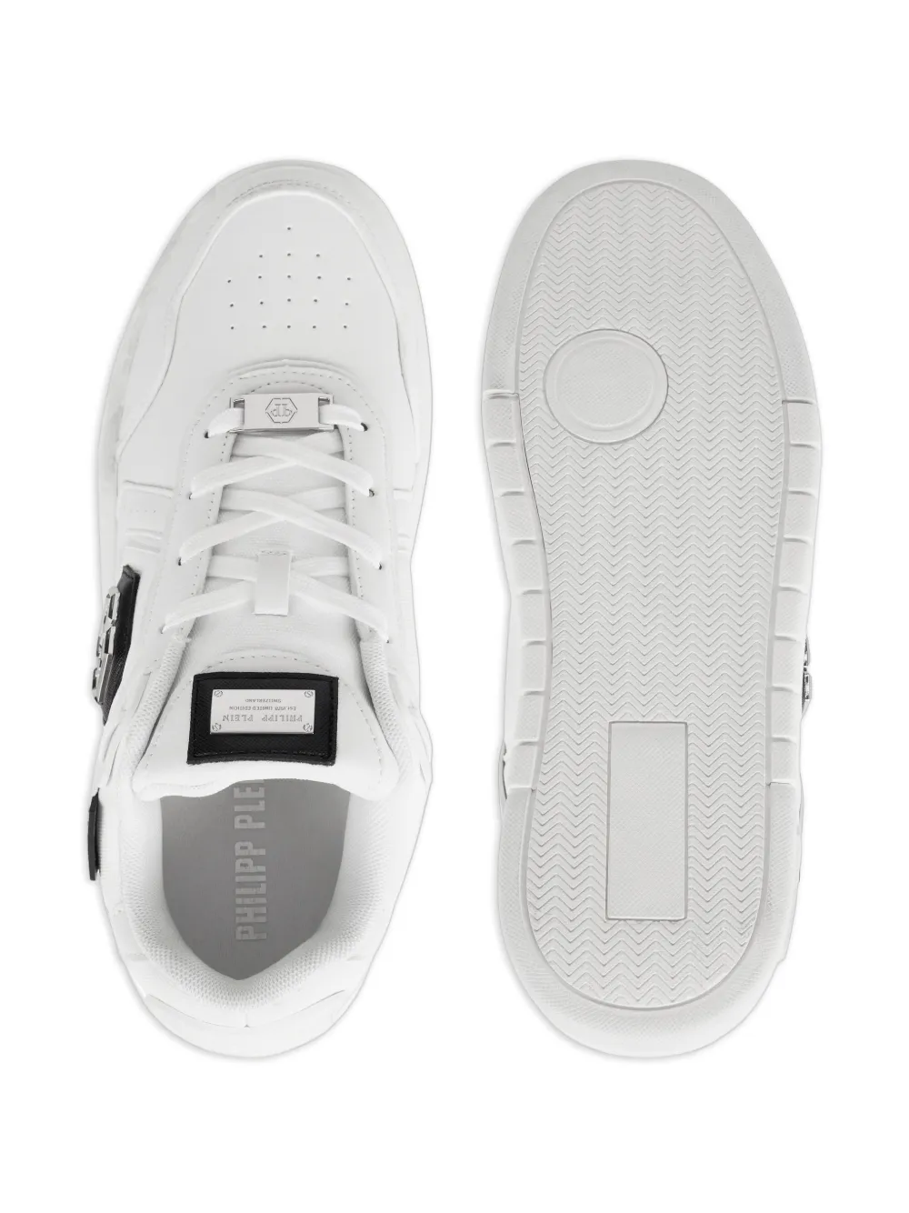 Philipp Plein SK8R logo low-top sneakers Wit