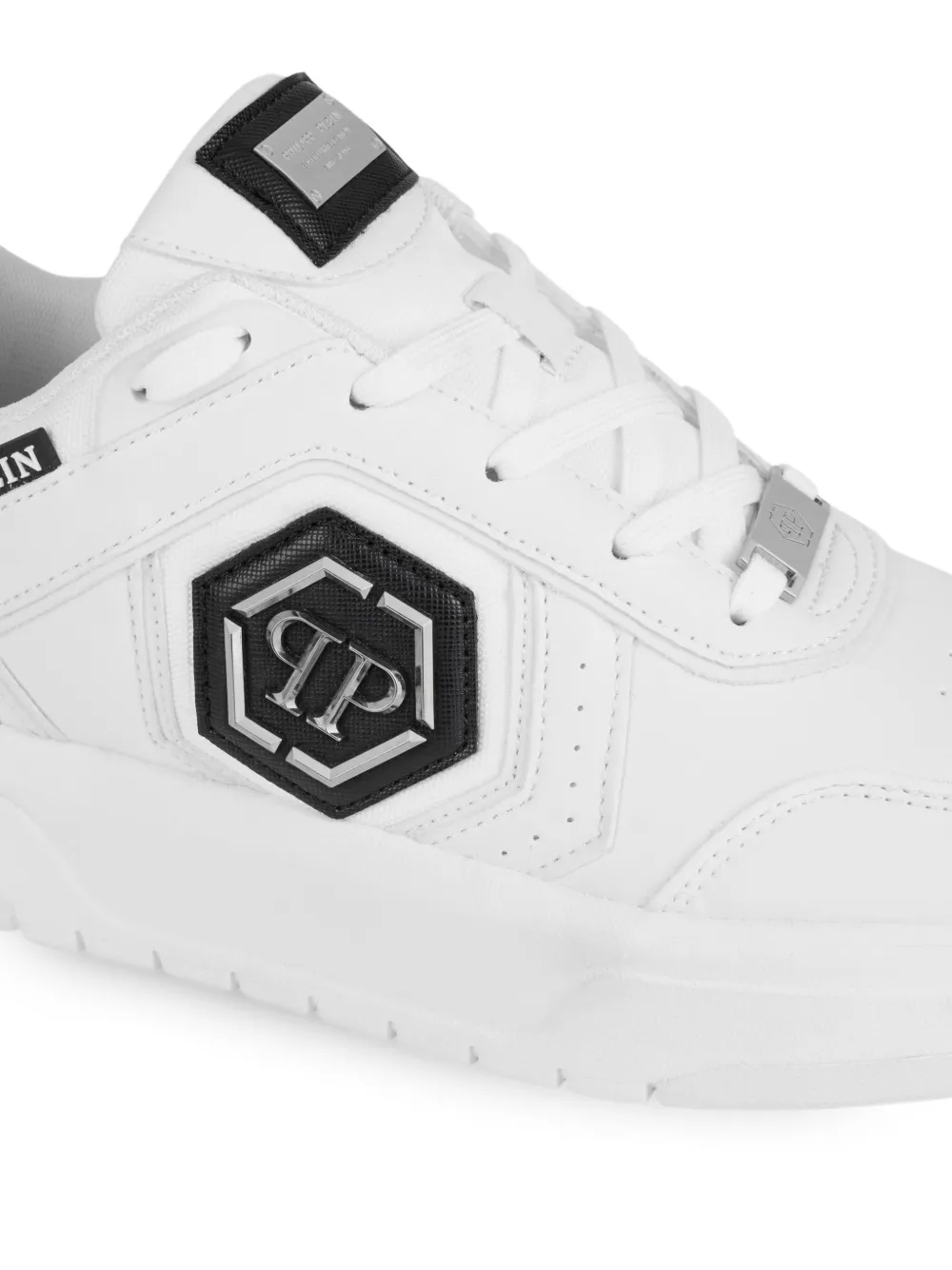 Philipp Plein SK8R logo low-top sneakers Wit