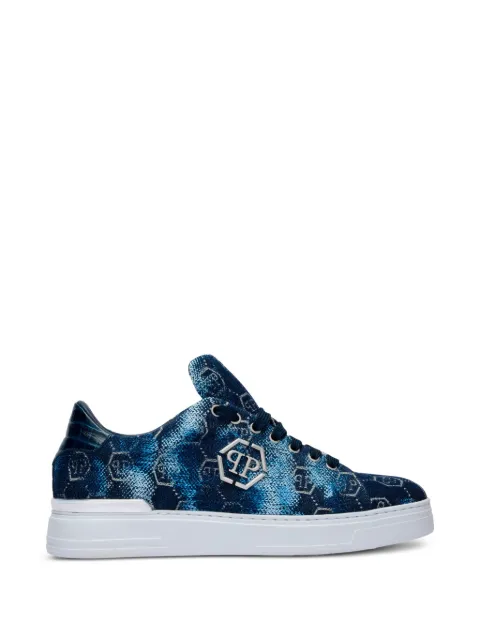 Philipp Plein Jacquard monogram low-top sneakers
