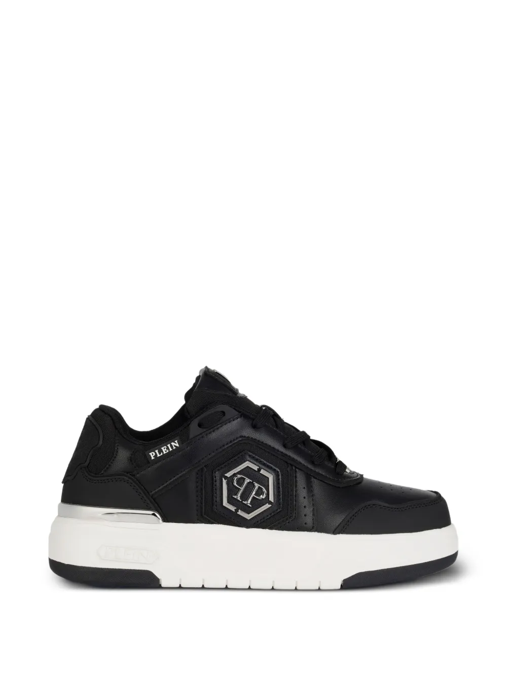 Philipp Plein SK8R logo-plaque low-top sneakers Zwart