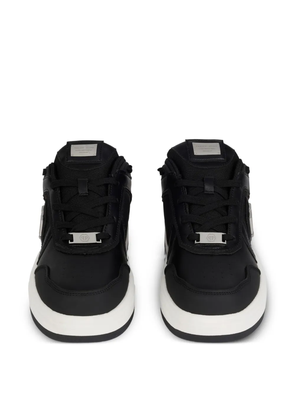 Philipp Plein SK8R logo-plaque low-top sneakers Zwart
