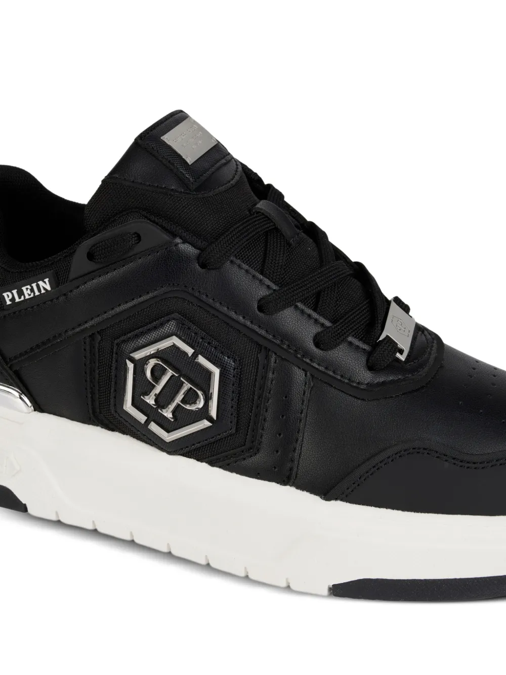 Philipp Plein SK8R logo-plaque low-top sneakers Zwart