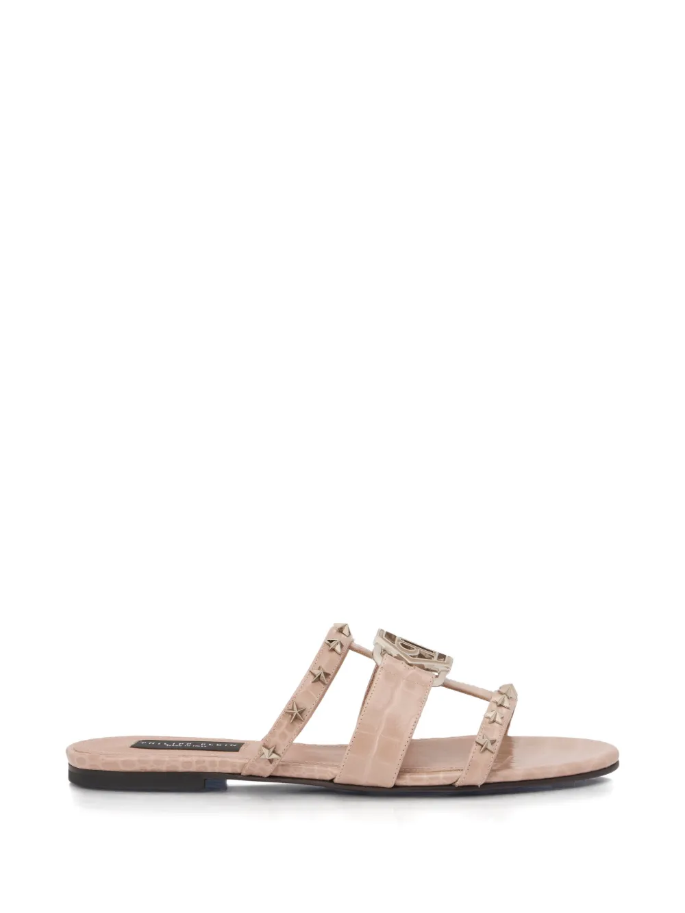 Philipp Plein Hexagon sandalen met sterdetail Beige