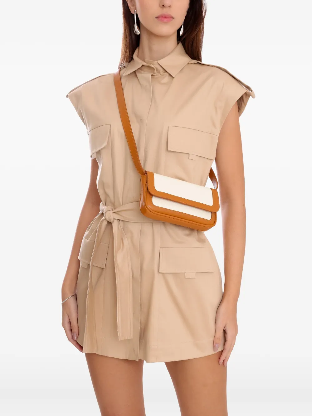  Sarah Chofakian Biscuit Panelled Clutch Bag - Neutrals 