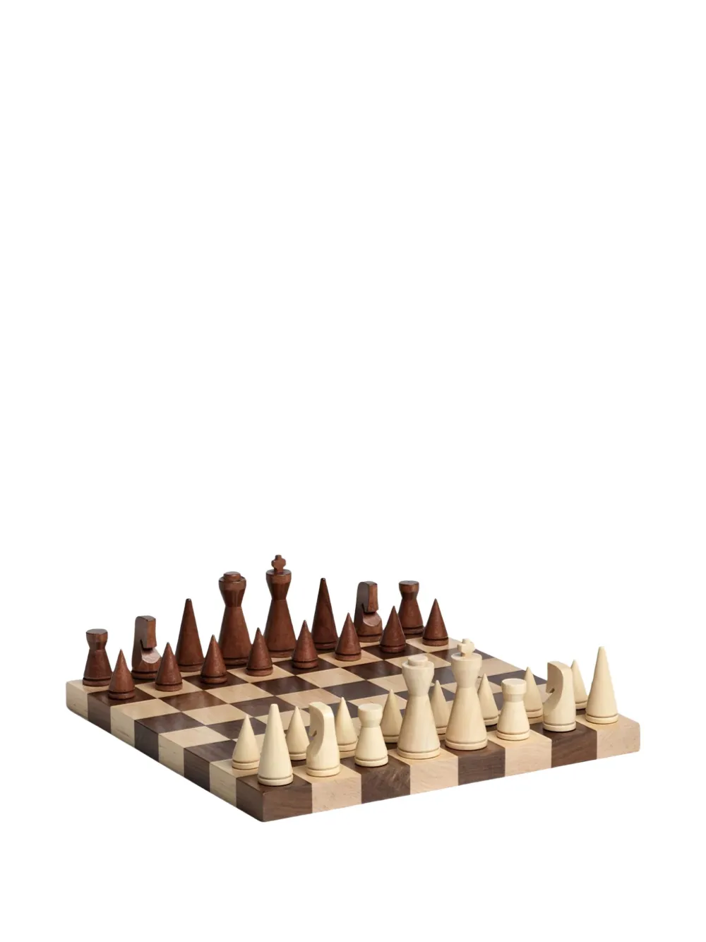 Printworks The Minimalist Wood Chess set (30cm x 30cm) | Brown | Image 1