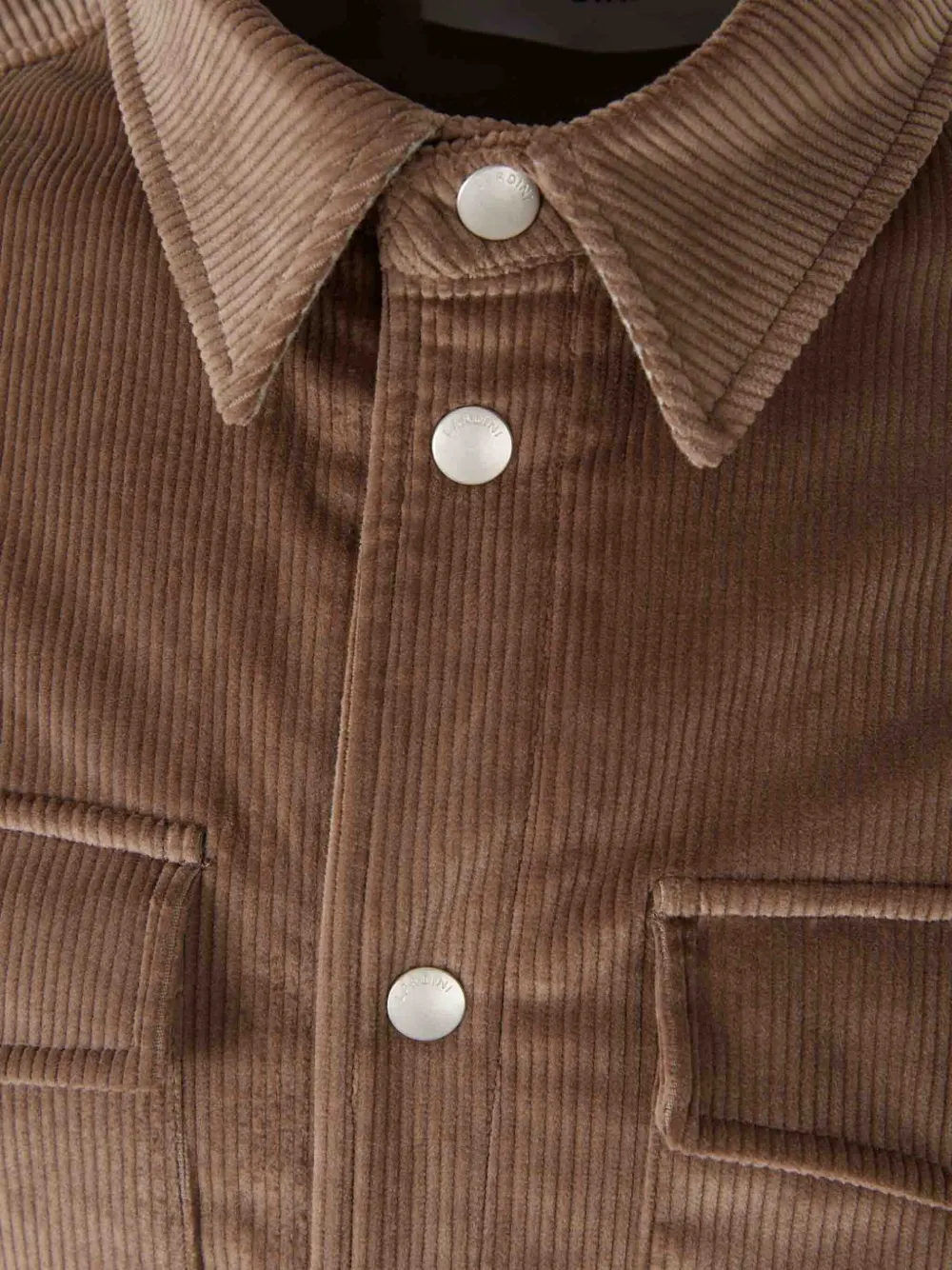 Lardini Ribfluwelen shirtjack Bruin