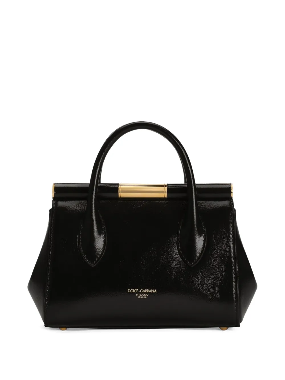 Dolce & Gabbana Mini Charm-detail Tote Bag In Black