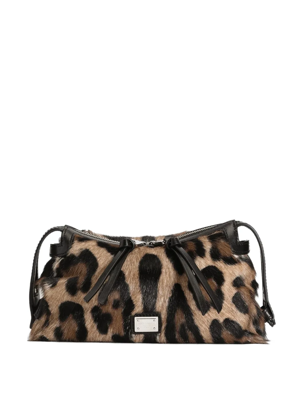 Dolce & Gabbana Vittoria leopard-print mini tote bag - Marrone