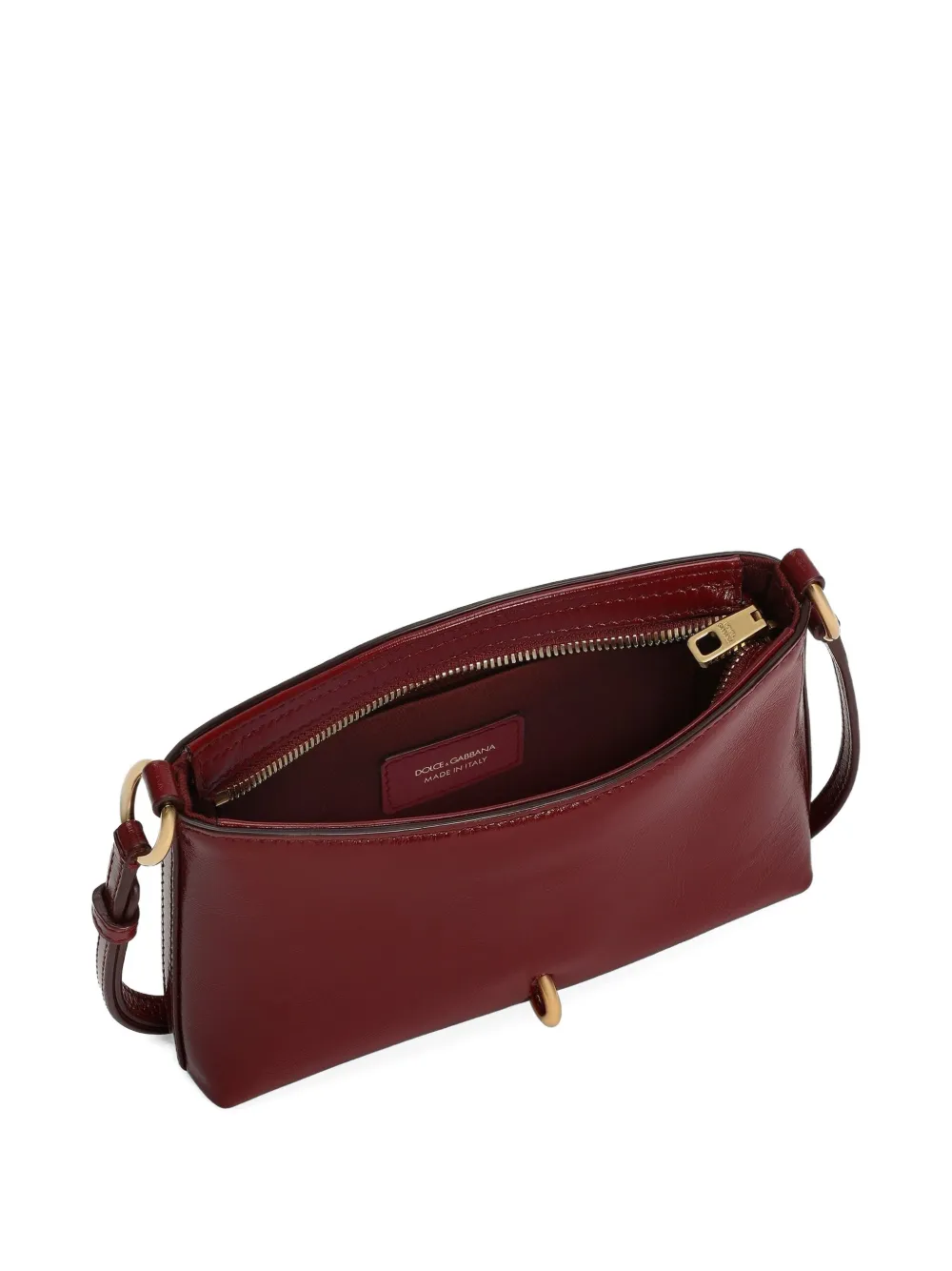 Dolce & Gabbana Lock Shoulder Bag In Calfskin In Red