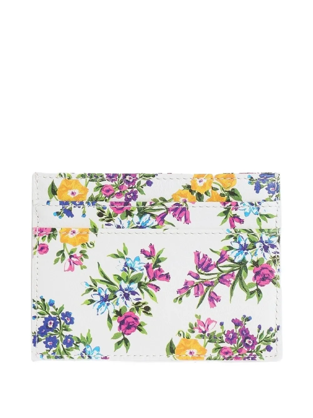 printed calfskin card holder