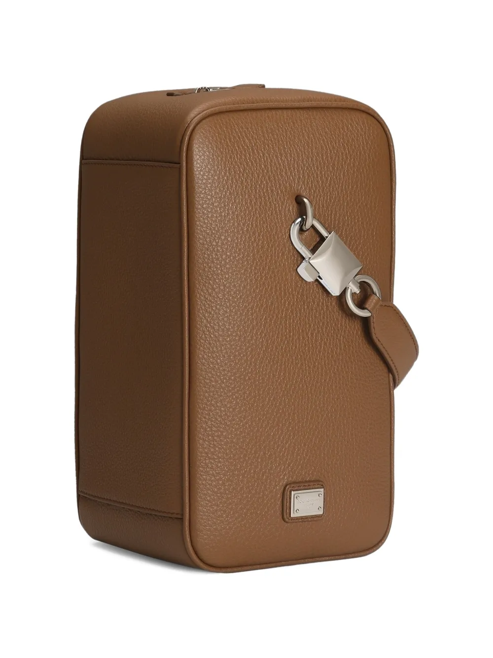 Dolce & Gabbana Shopper met hangslot handgreep Bruin