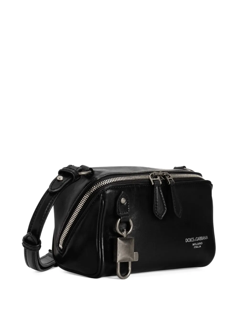 Dolce & Gabbana padlock-detailed shoulder bag - Zwart