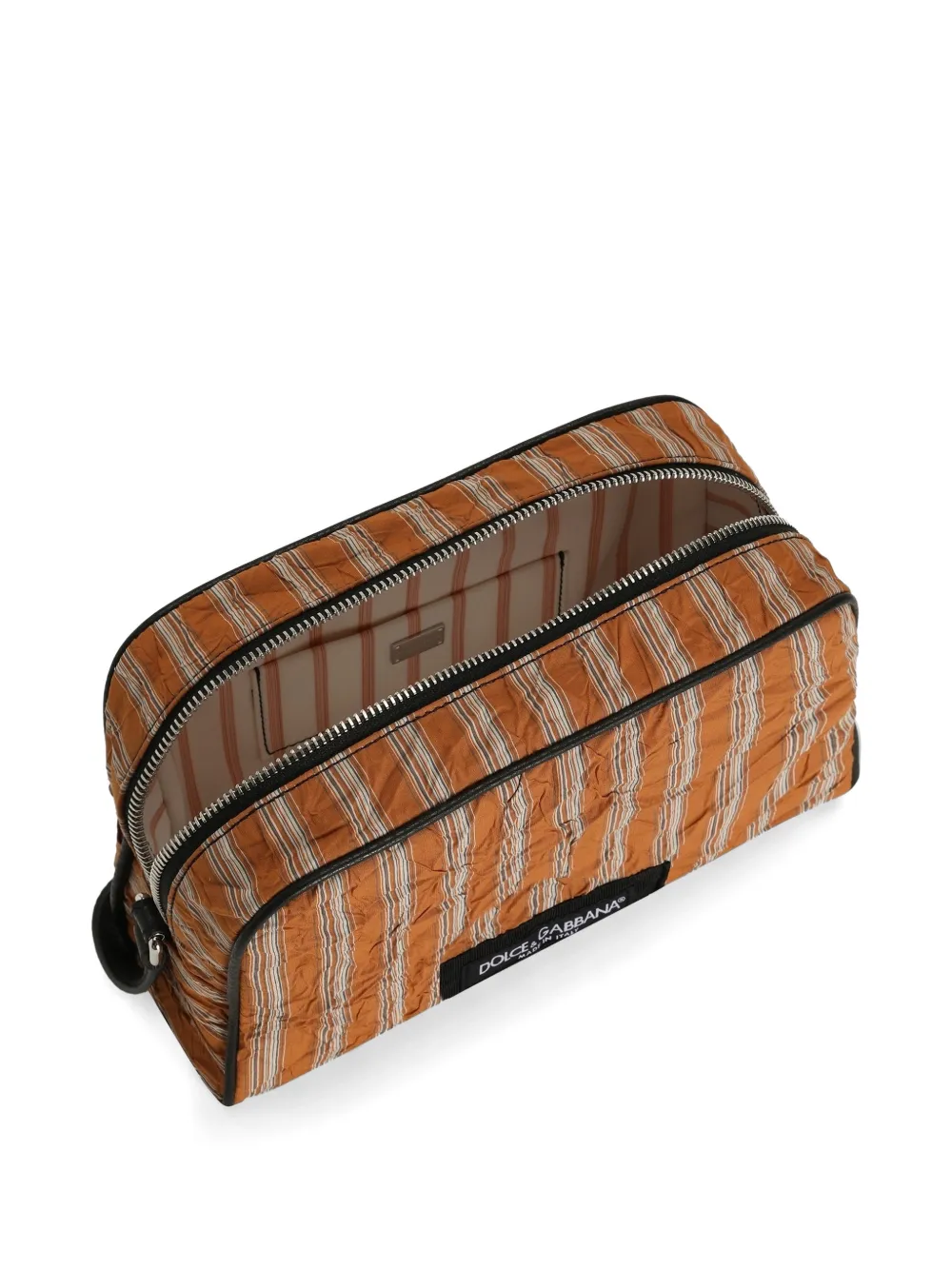 Dolce & Gabbana Froissé stoffen handtas Oranje