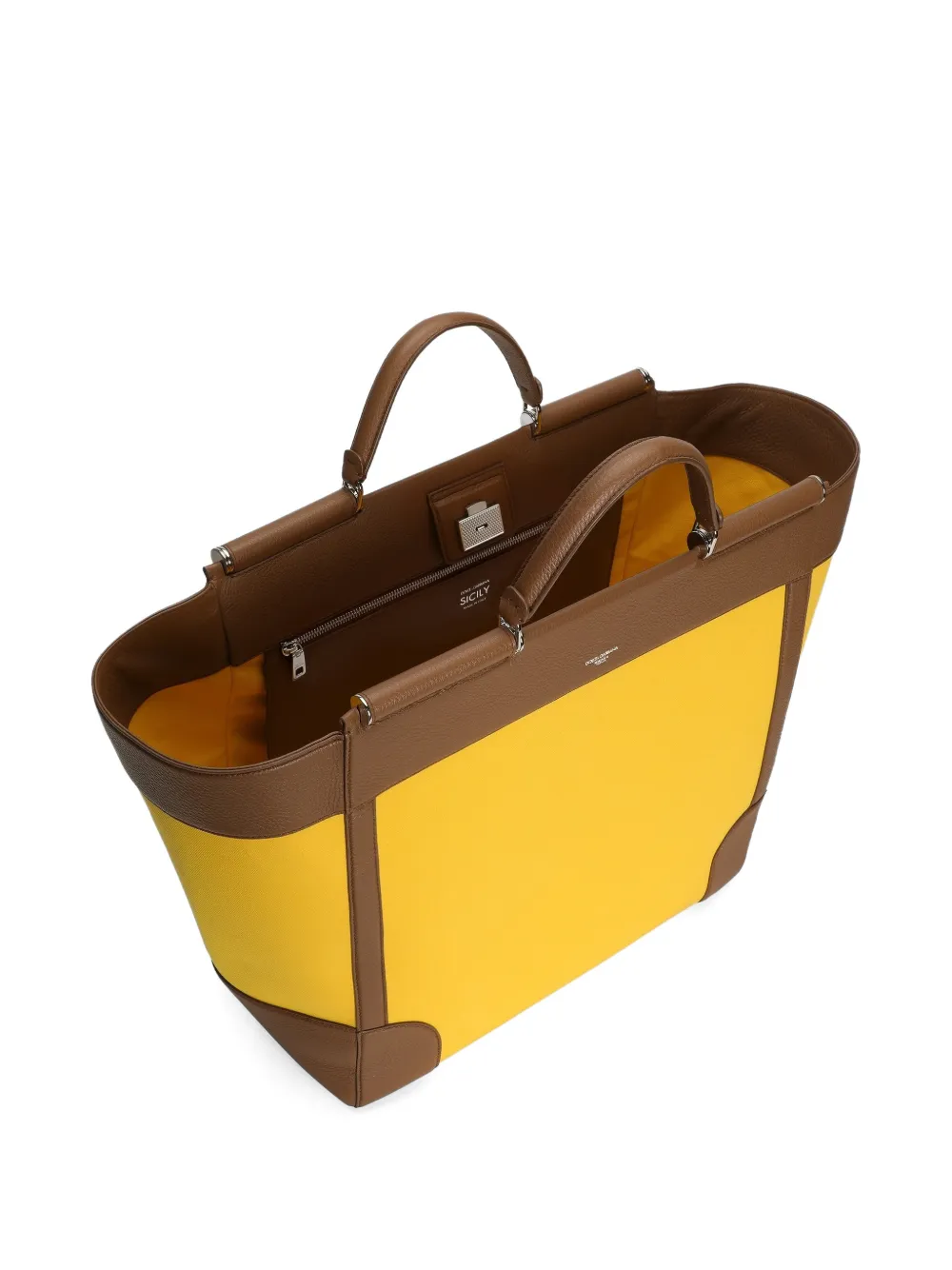 Dolce & Gabbana Sicily shopper Geel