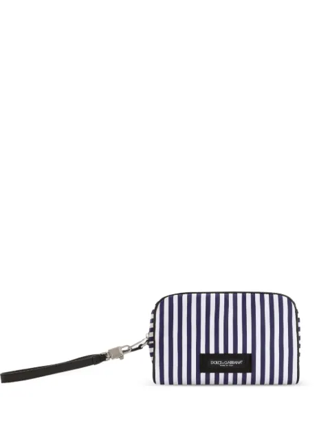 Dolce & Gabbana striped poplin tote bag