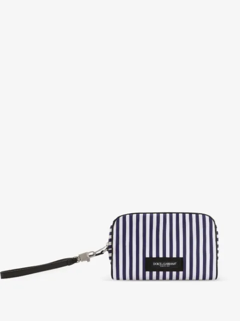 Dolce & Gabbana striped poplin tote bag