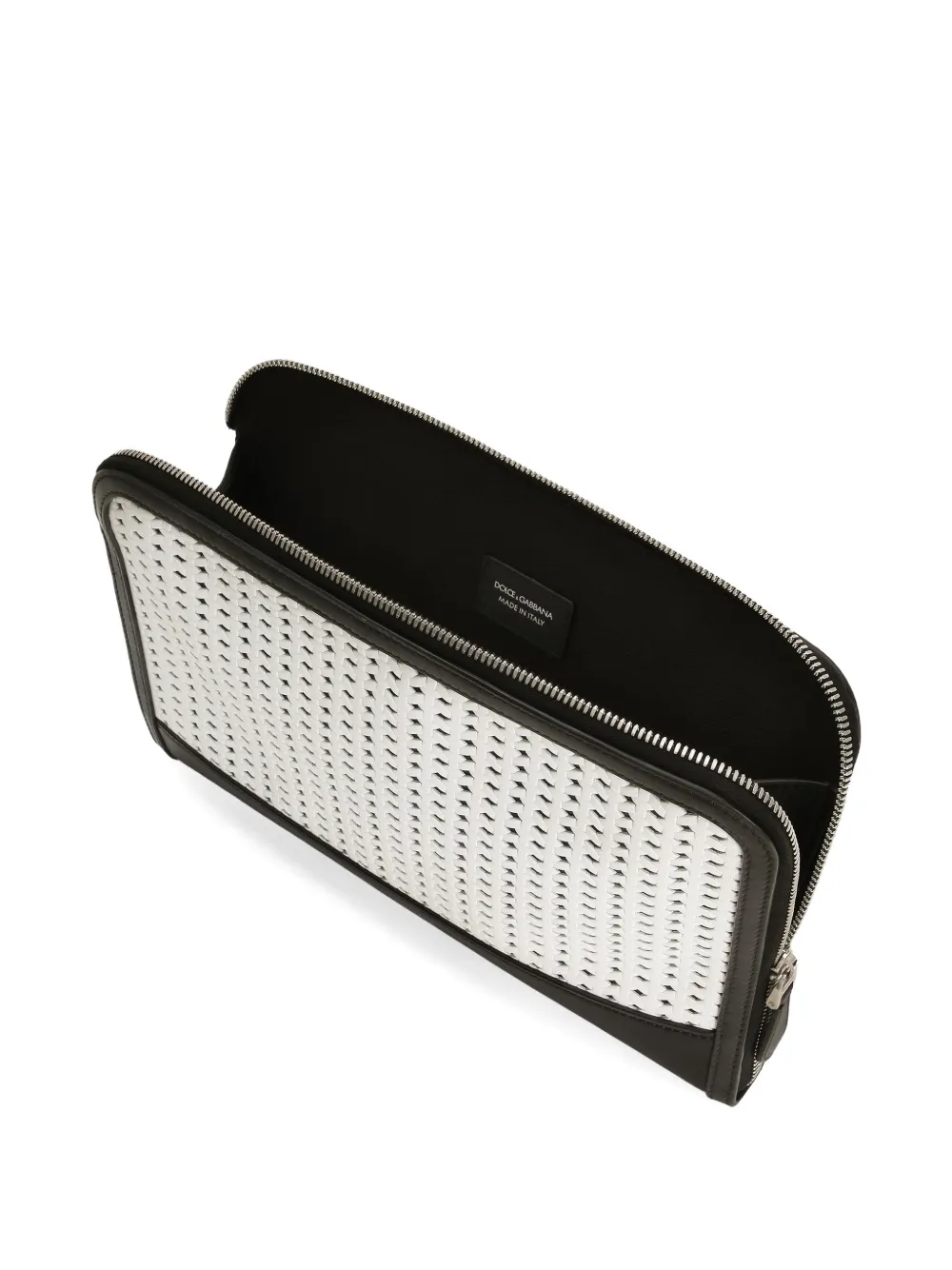 Dolce & Gabbana Atene geweven clutch Zwart