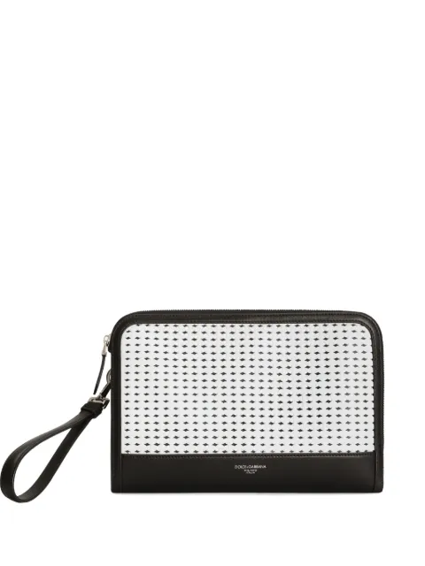 Dolce & Gabbana Atene woven clutch bag