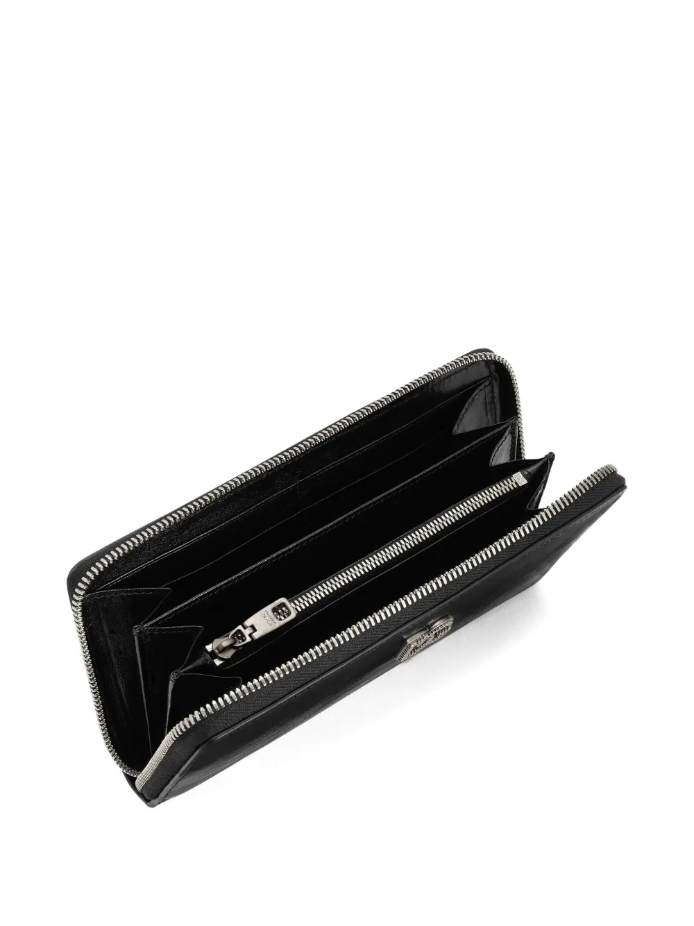 Dolce & Gabbana Tempesta leren portemonnee Zwart