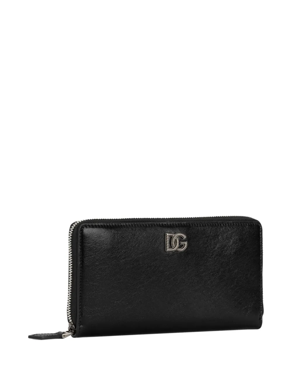 Dolce & Gabbana Tempesta leren portemonnee Zwart