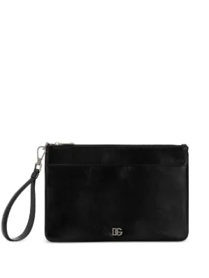 Dolce & Gabbana ロゴプレート クラッチバッグ | ブラック | FARFETCH JP