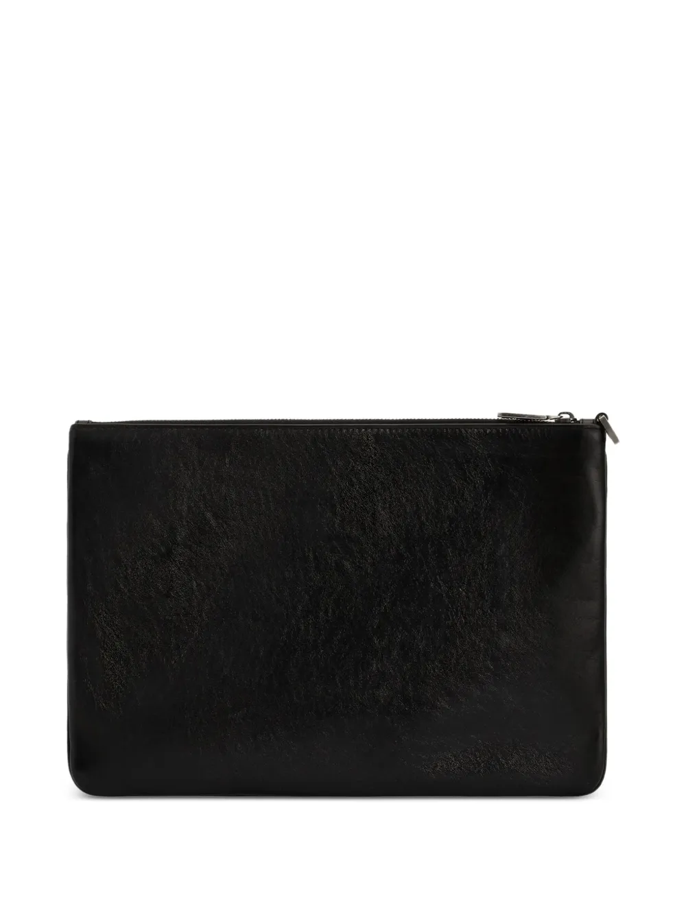 Dolce & Gabbana logo-appliqué clutch bag - Zwart