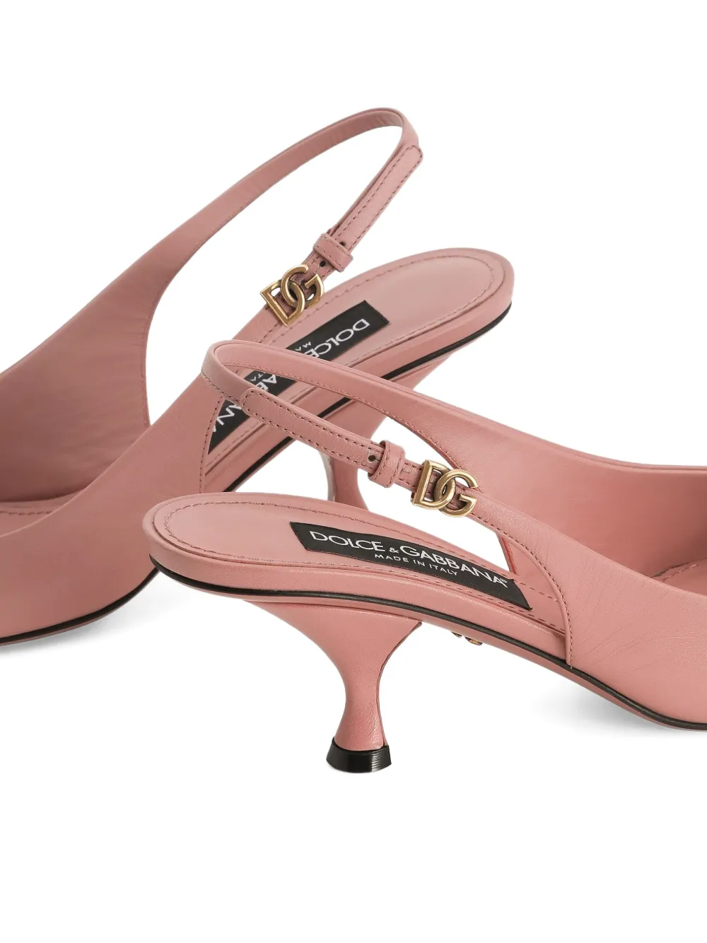 Dolce & Gabbana Slingback pumps met puntige neus Roze